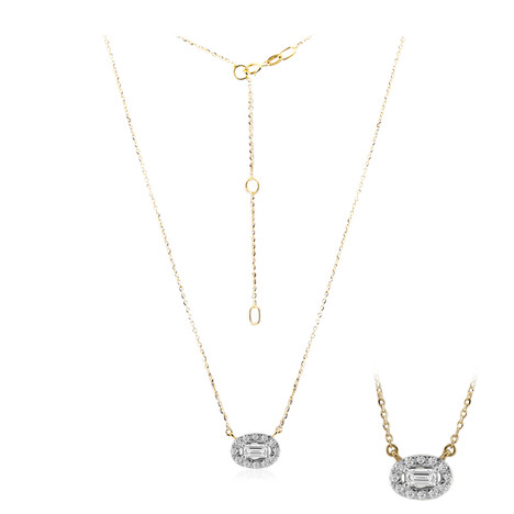 Collar en oro con Diamante SI1 (G) (Annette)