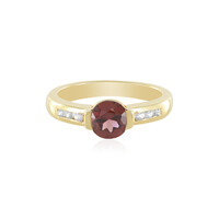 Anello in argento con Zircone Mogano