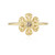 I2 Champagner-Brillant-Silberring (Ornaments by de Melo)