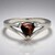 Anello in argento con Occhio di Tigre Rosso
