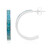 Zilveren oorbellen met Blauwe Kingman Mohave Turkooisen (Jones Lee)