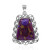 Ciondolo in argento con Turchese Kingman Mohave Porpora (Art of Nature)