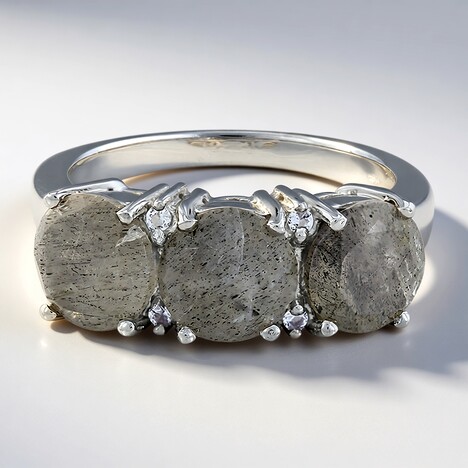Bague en argent et Spectrolite