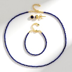 Parure in argento con Lapislazzuli
