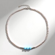 Collana in argento con Larimar