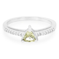 Anello in argento con Apatite Canadese