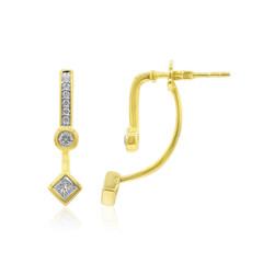 SI1 (G) Diamant-Goldohrringe