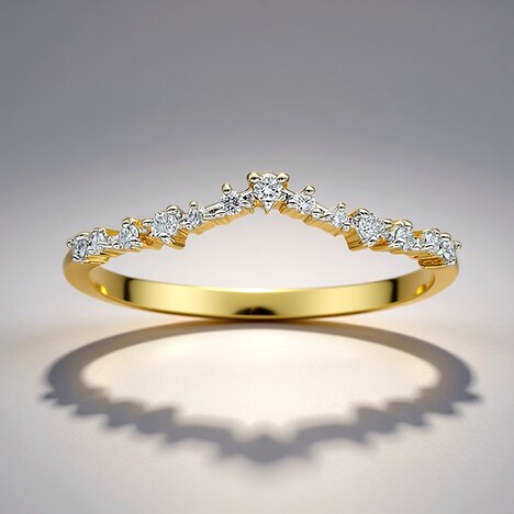 Anello in oro con Diamante SI1 (G) (Annette)