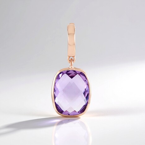 Ciondolo in argento con Ametista Rose de France