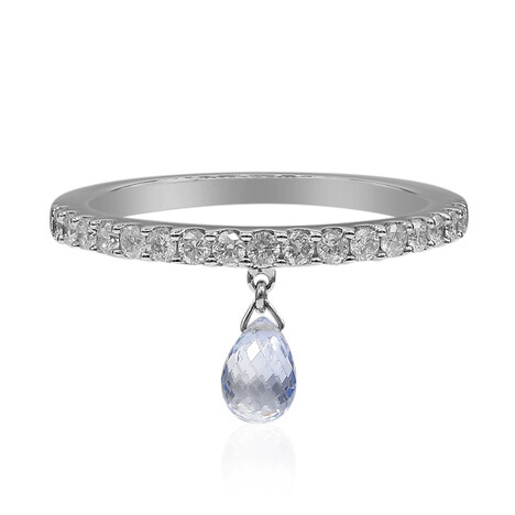 Gouden ring met een Blauwe Ceylon saffier (Estée Collection)