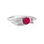 Anillo en plata con Calcedonia frambuesa (SAELOCANA)