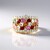 Anello in oro con Zaffiro Fancy (Adela Gold)