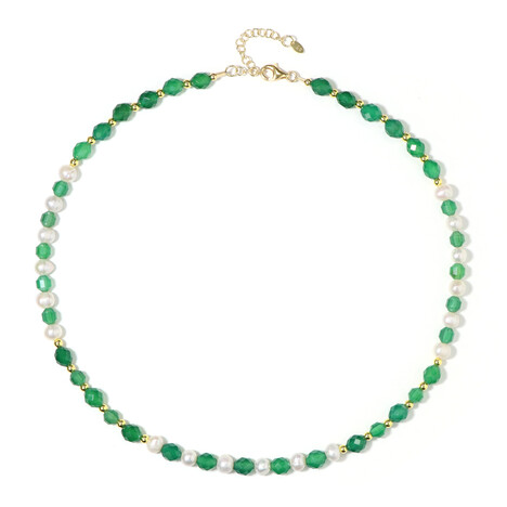 Edelstein-Silberhalskette (Riya)