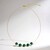 Collana in argento con Malachite