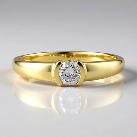 Anello in oro con Diamante SI2 (H)