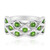 Bague en argent et Diopside de Russie