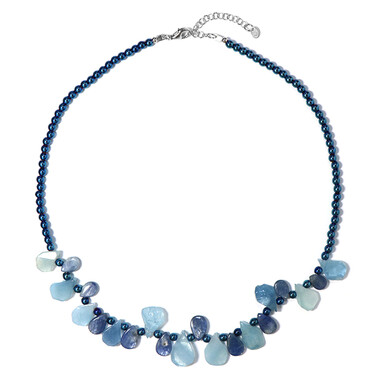 Collana in argento con Acquamarina
