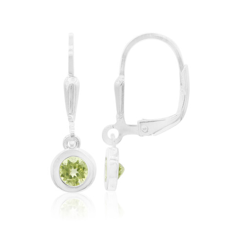 Pendientes en plata con Peridoto