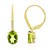 Pendientes en oro con Peridoto de Dashihe (CIRARI)