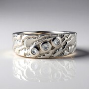 Anello in argento con Diamante I2 (H) (de Melo Essence)