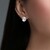 Boucles d'oreilles en argent et Topaze blanche