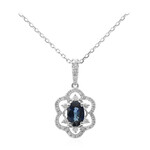 Collier en or et Saphir bleu de Ceylan (CIRARI)