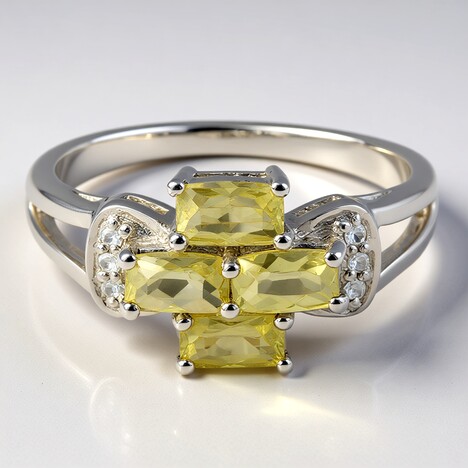 Bague en argent et Apatite Xia