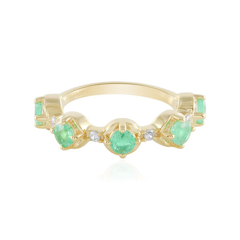 Russischer Smaragd-Silberring