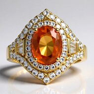 Mandarin-Granat-Goldring (CIRARI)