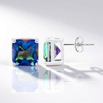 Orecchini in argento con Quarzo Mistico Blu