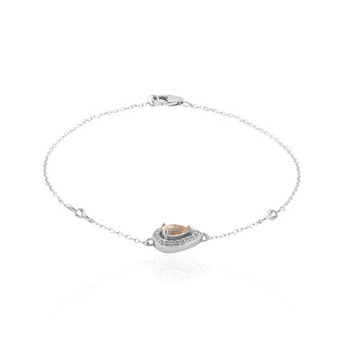 Morganit-Silberarmband