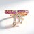 Anello in argento con Zaffiro Rosa (Gems en Vogue)