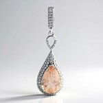 Ciondolo in argento con Morganite Brasiliana