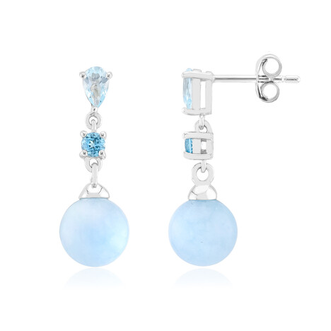 Orecchini in argento con Quarzo Azzurro