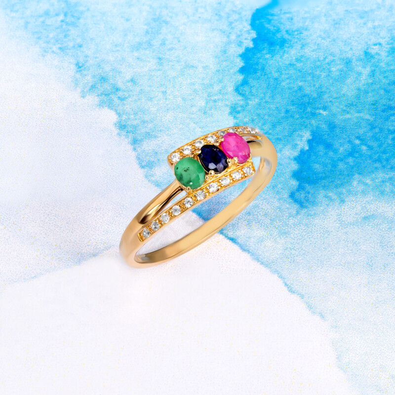 Edelstein-Silberring