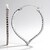 Orecchini placcati in platino con Diamante Fancy