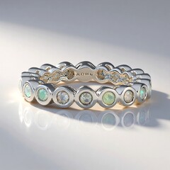 Anello in argento con Opale di Welo