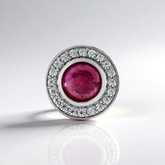Ciondolo in argento con Rubino Bemainty