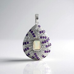 Ciondolo in argento con Opale di Welo (SAELOCANA)