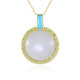 White Moonstone Silver Necklace (KM by Juwelo)