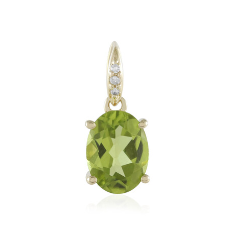 9K Peridot Gold Pendant