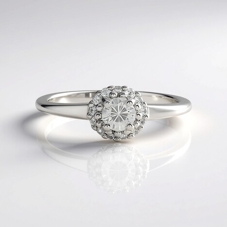 Anello in argento con Zircone