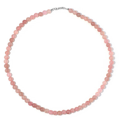 Collana in argento con Quarzo Rosa