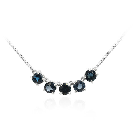 London Blue Topaz Silver Necklace