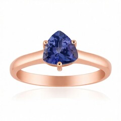 Anello in oro con Tanzanite (non riscaldata)