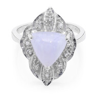 Anello in argento con Agata Lace Blu