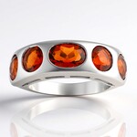 Anello in argento con Citrino Madeira (de Melo Essence)