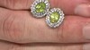 Pendientes en plata con Esfena