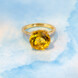 9K Golden Beryl Gold Ring