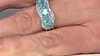 Bague en argent et Apatite bleue (de Melo Essence)